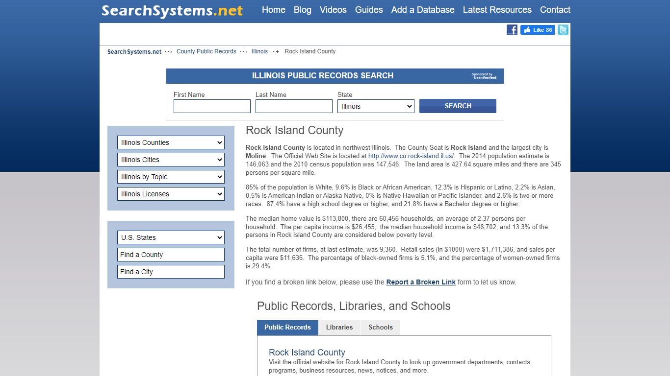 Rock Island County Criminal and Public Records